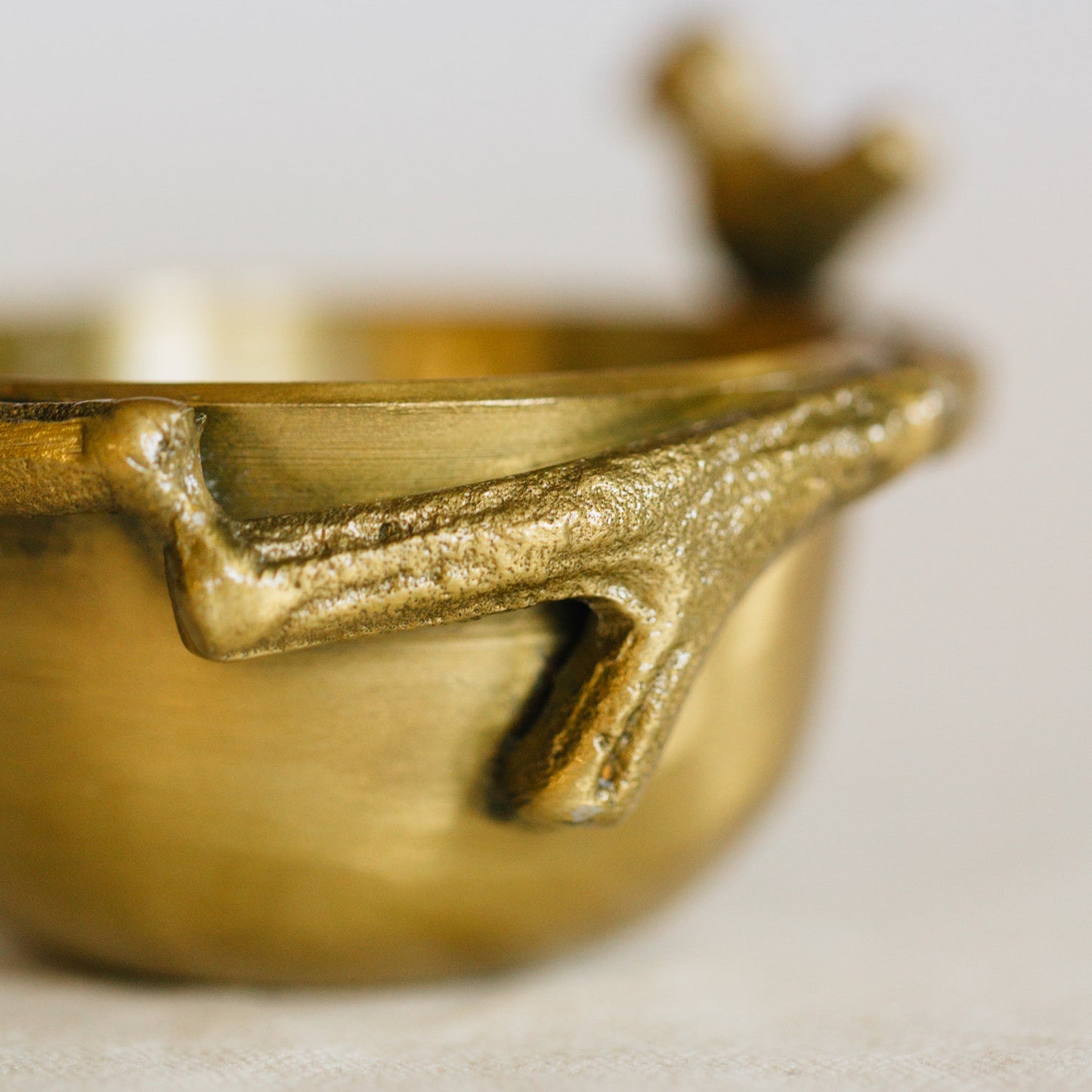 Measuring cups s/4 branch/bird alum 3-4D brass