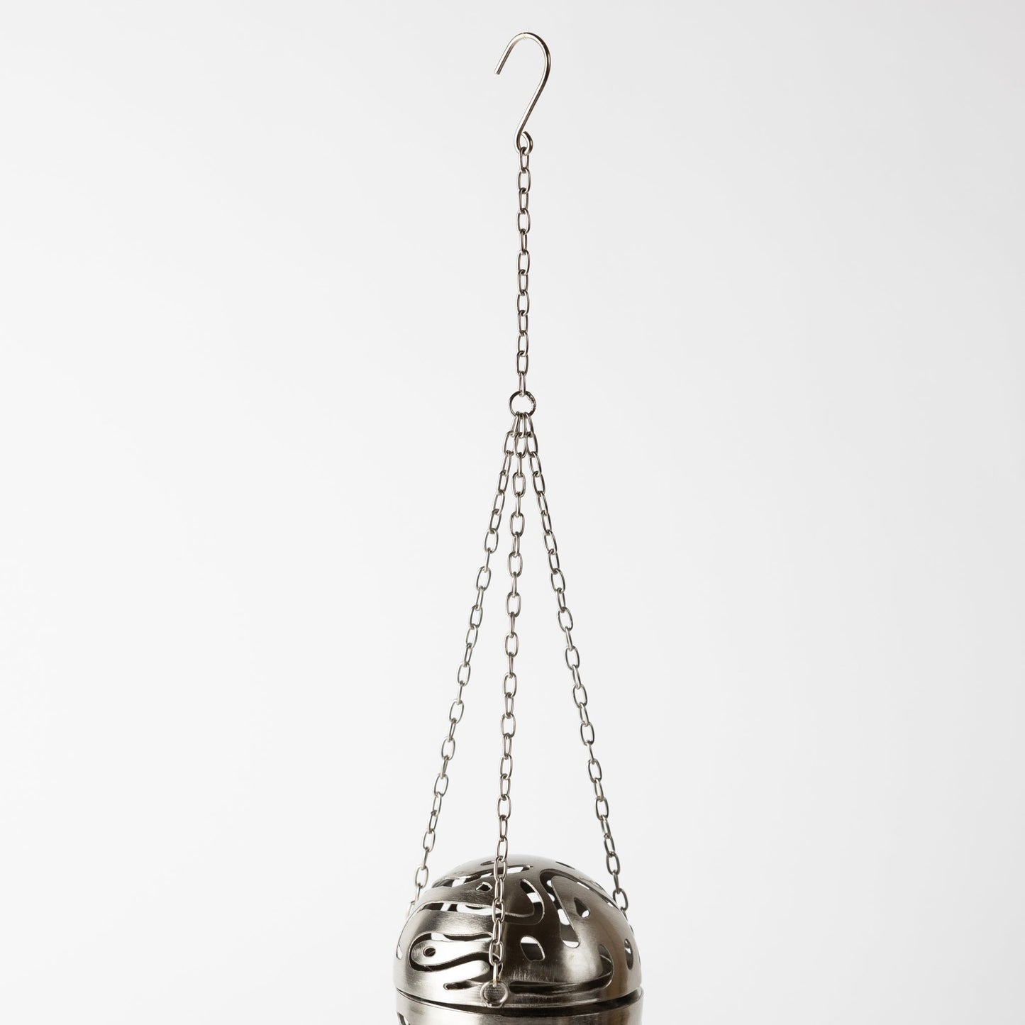 Incense holder hanging sphere iron 3D silver