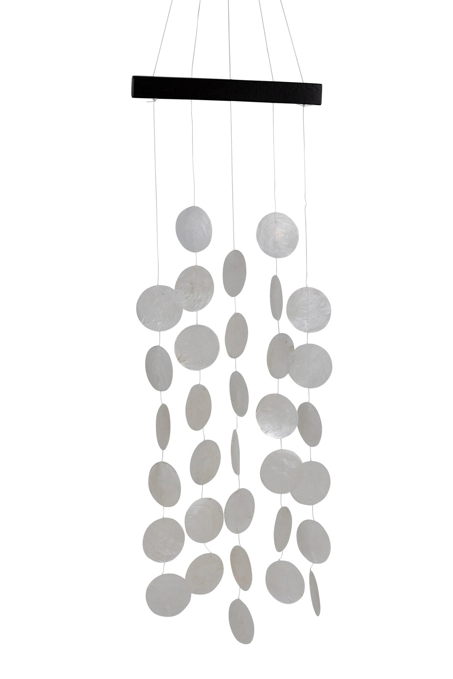 Chimes capiz/suar wd 8Wx37L brn/nat