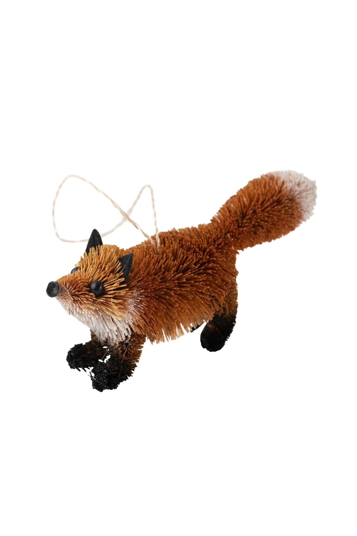 Ornament fox M/2 buri fiber 5L rust/black/brown