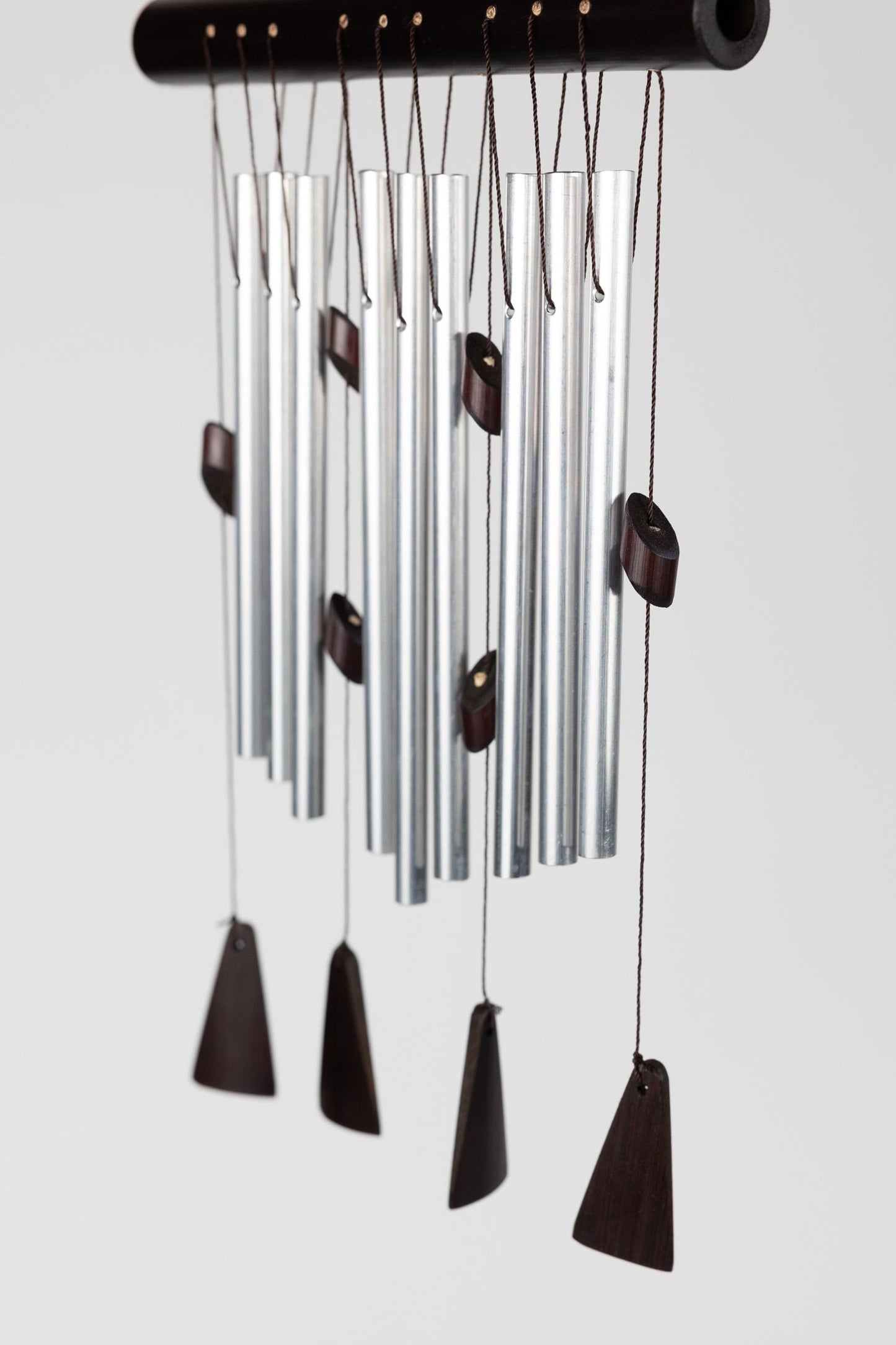 Chime melodic 9 pipes bb/alum 8Wx12H brn/silv