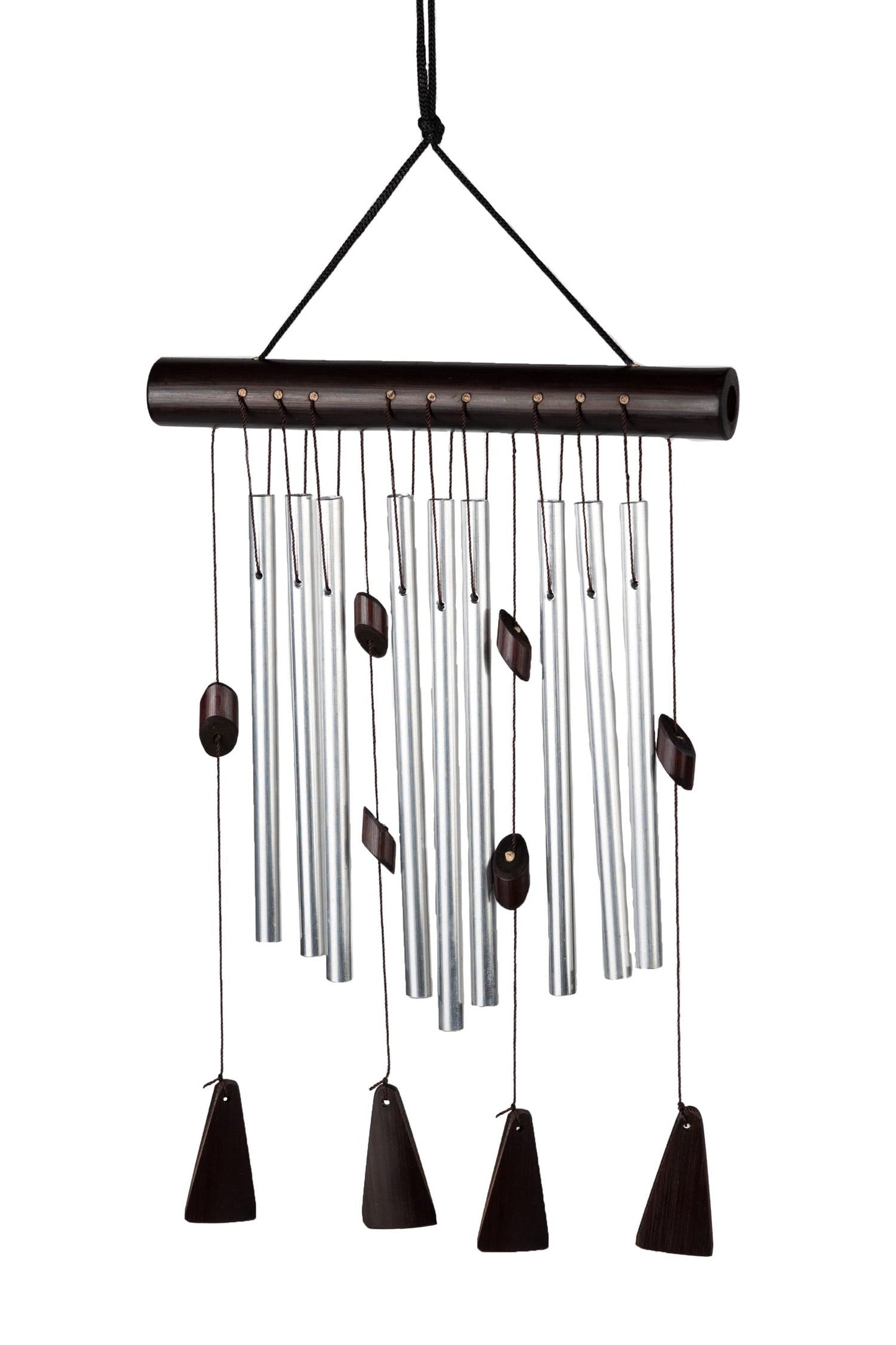 Chime melodic 9 pipes bb/alum 8Wx12H brn/silv