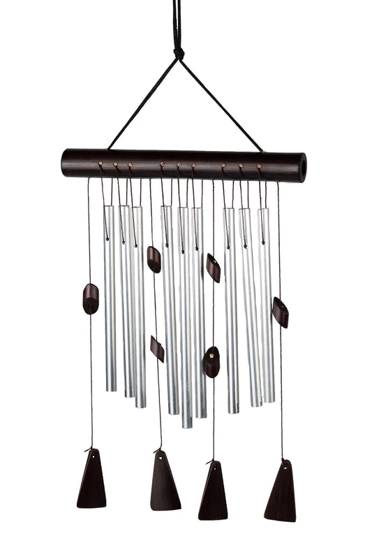 Chime melodic 9 pipes bb/alum 8Wx12H brn/silv