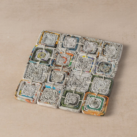 Read All About It Recycled Newspaper Trivet - Ten Thousand Villages