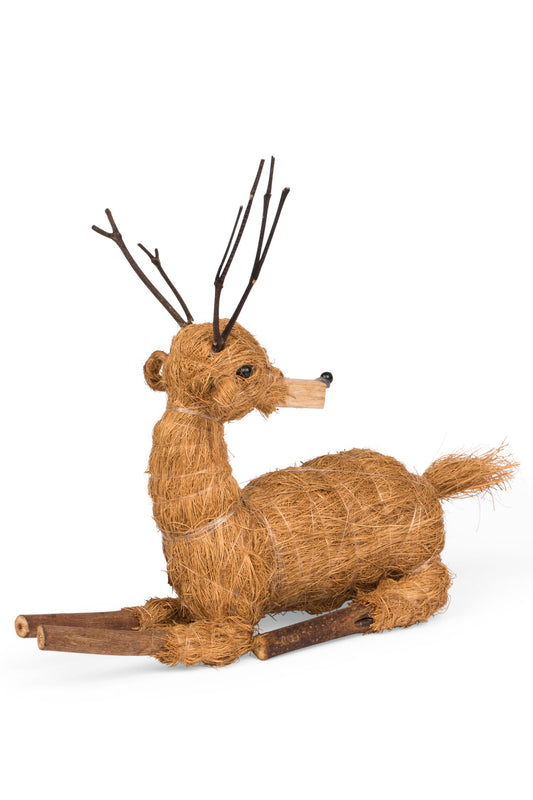 Reindeer sitting V/2 coir/wd 8H