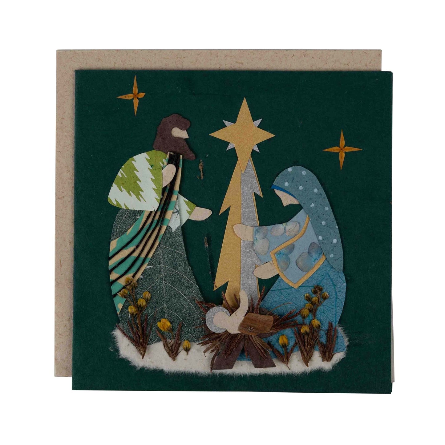 Silent Night Nativity Christmas Card - Default Title (7925140)