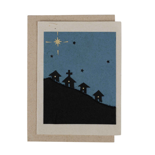 Bright Night Handmade Greeting Card - Default Title (7925160)