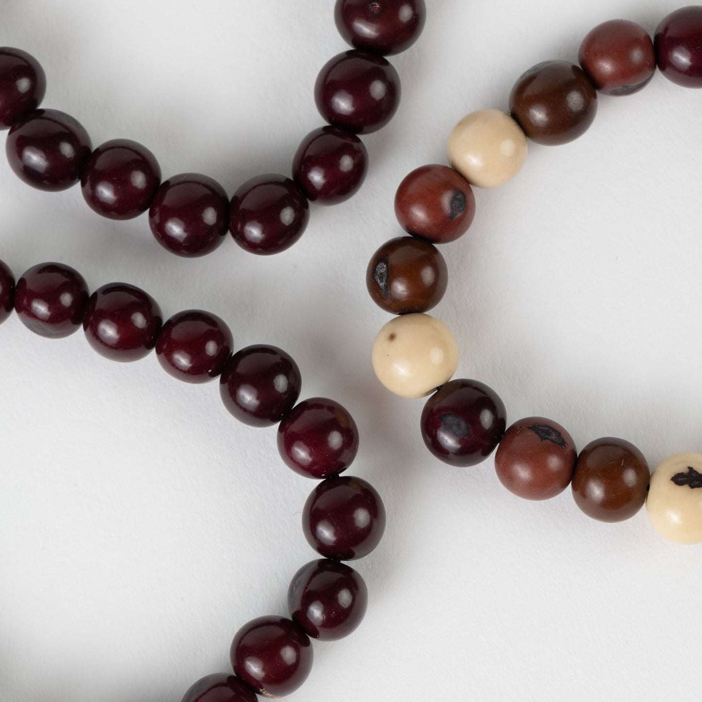 Bracelet set/3 stretchy acai browns