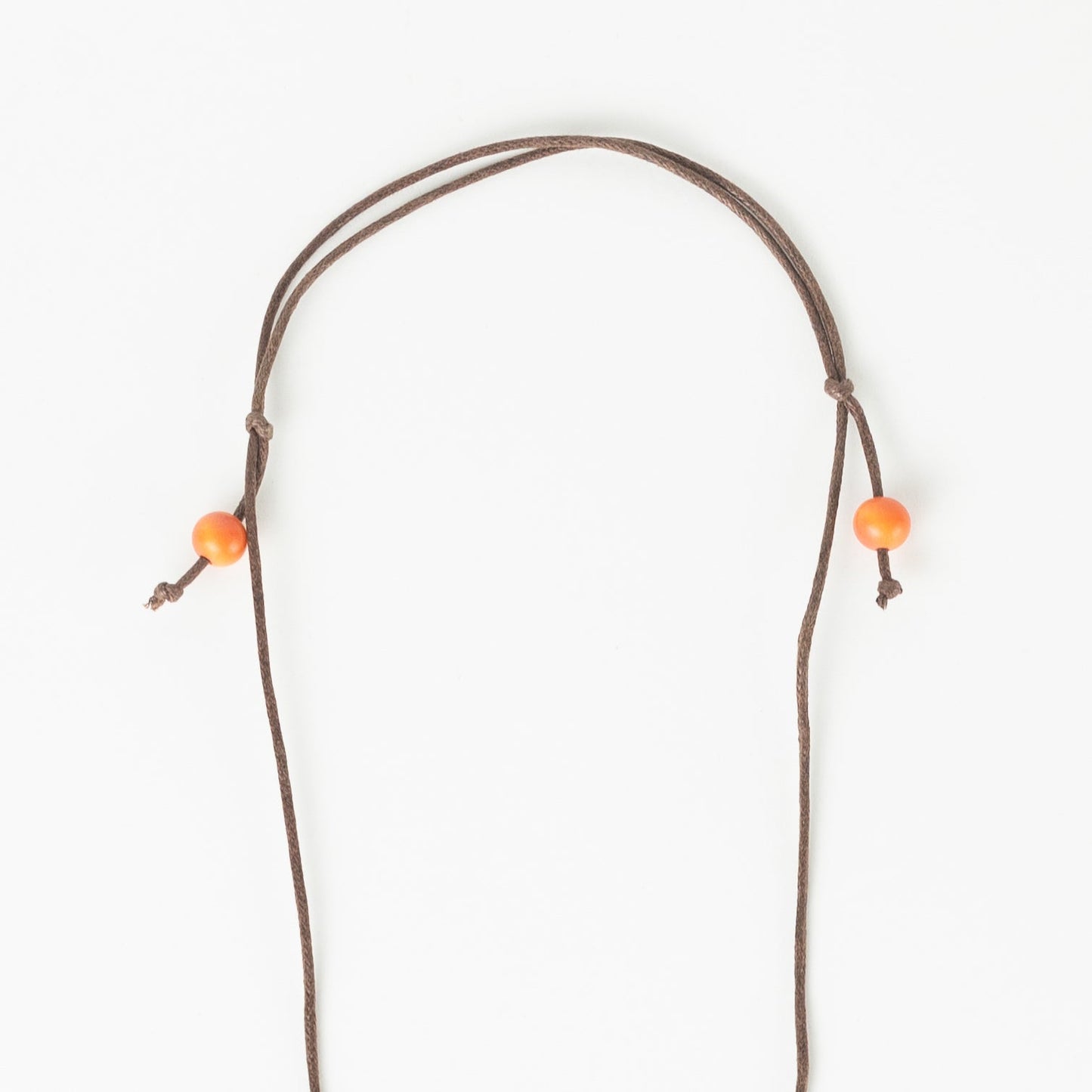 Necklace triple pend tagua/bamboo 15D navy/brown