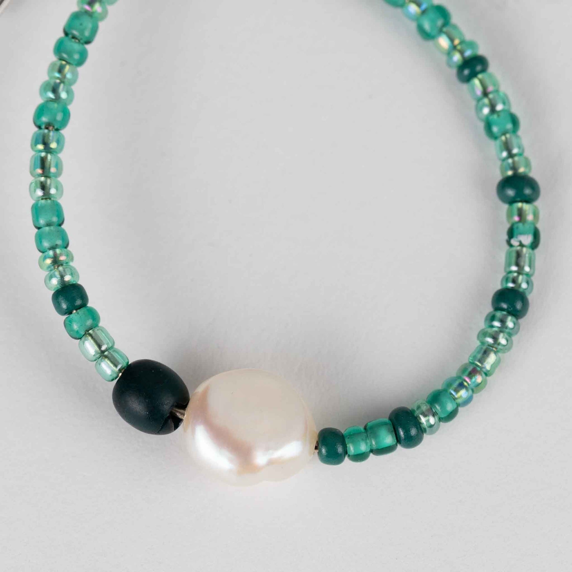 Alba Pearl Seed Hoop Earrings - Default Title (8410910)