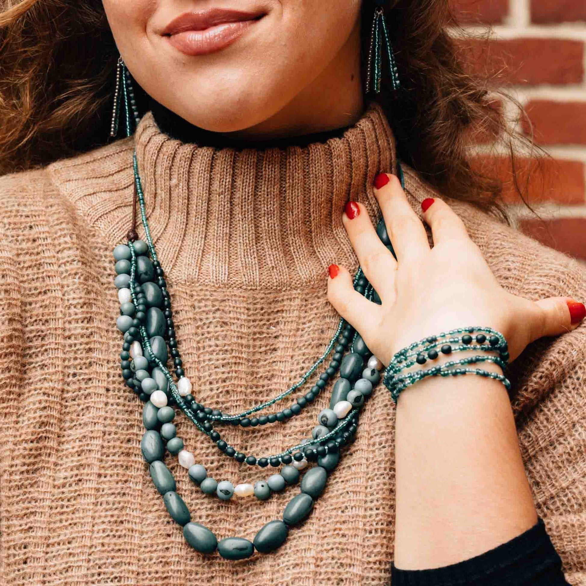 Alba Pearl Seed Bracelet Set - Default Title (8410930)