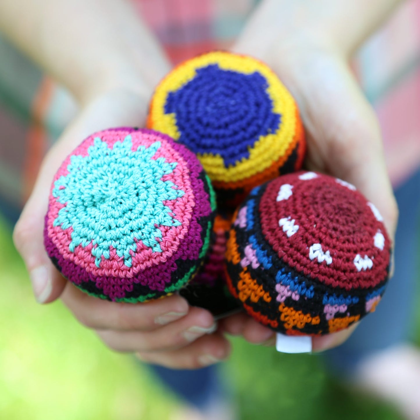 Hackey sack crochet cttn 2D