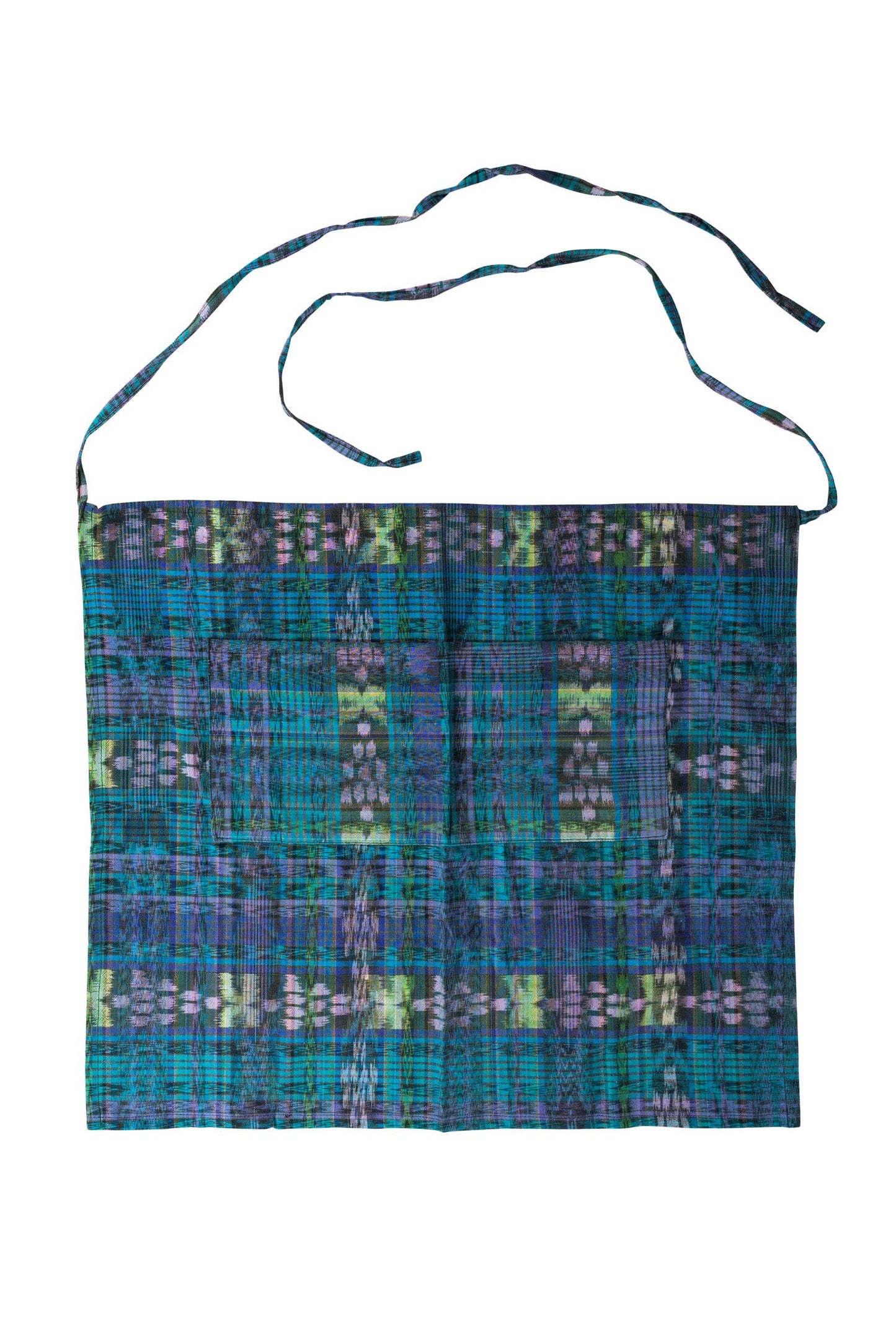 Apron ayudante waist w/pocket cotton 22Lx25W blues