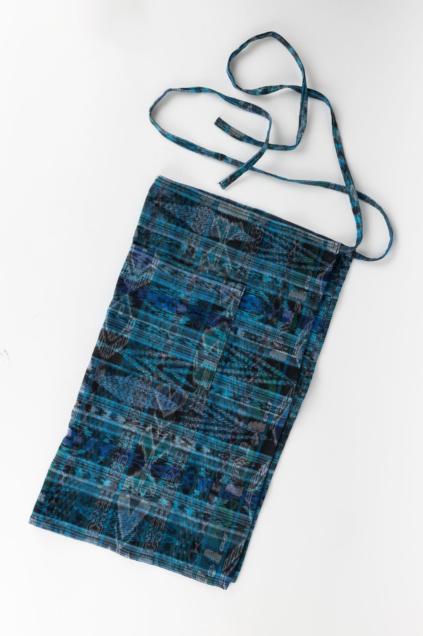 Apron ayudante waist w/pocket cotton 22Lx25W blues