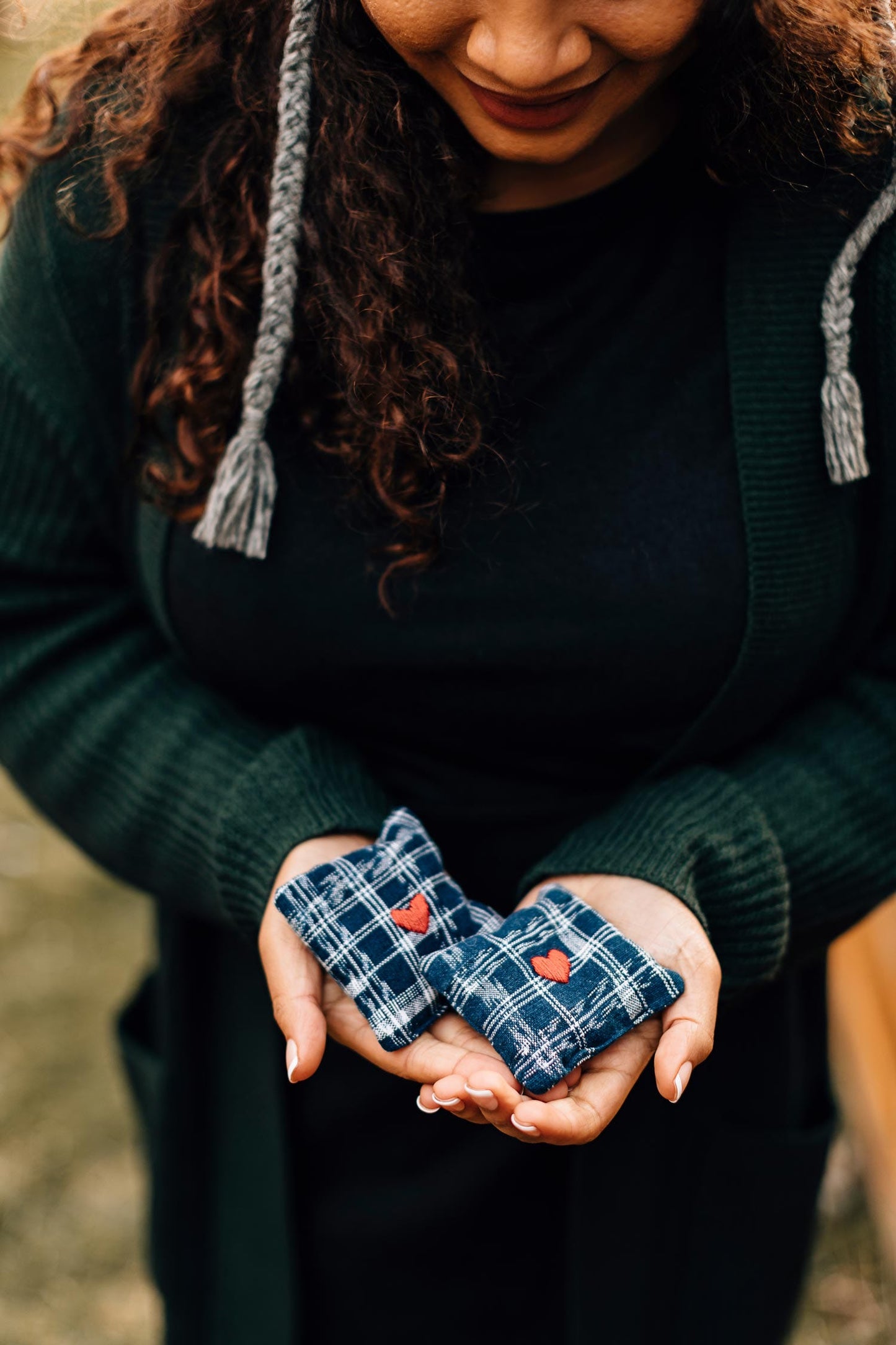 Hand warmer s/2 w/bag cotton/rice