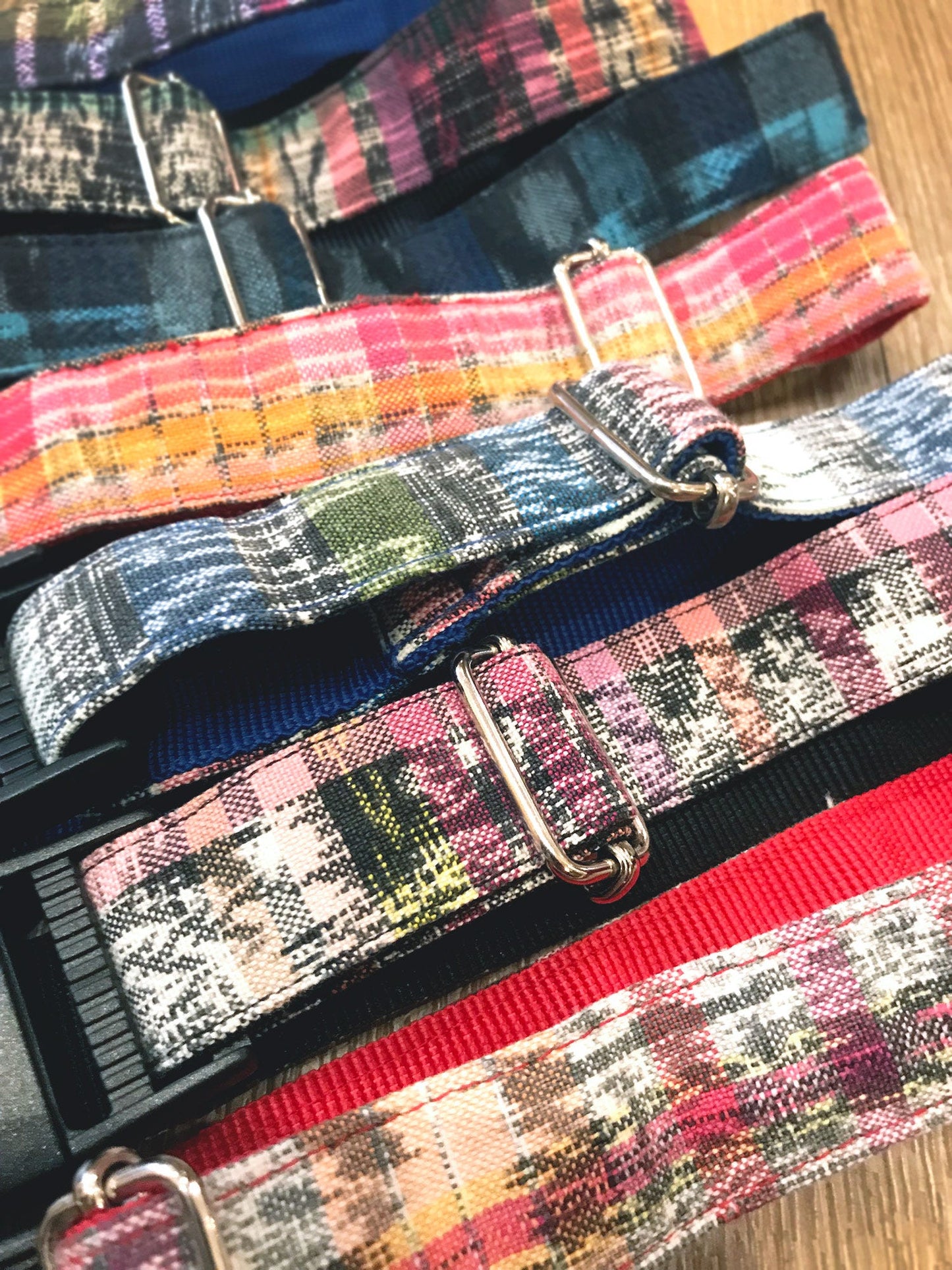 Collar f/dog plaid cotton 20L asst