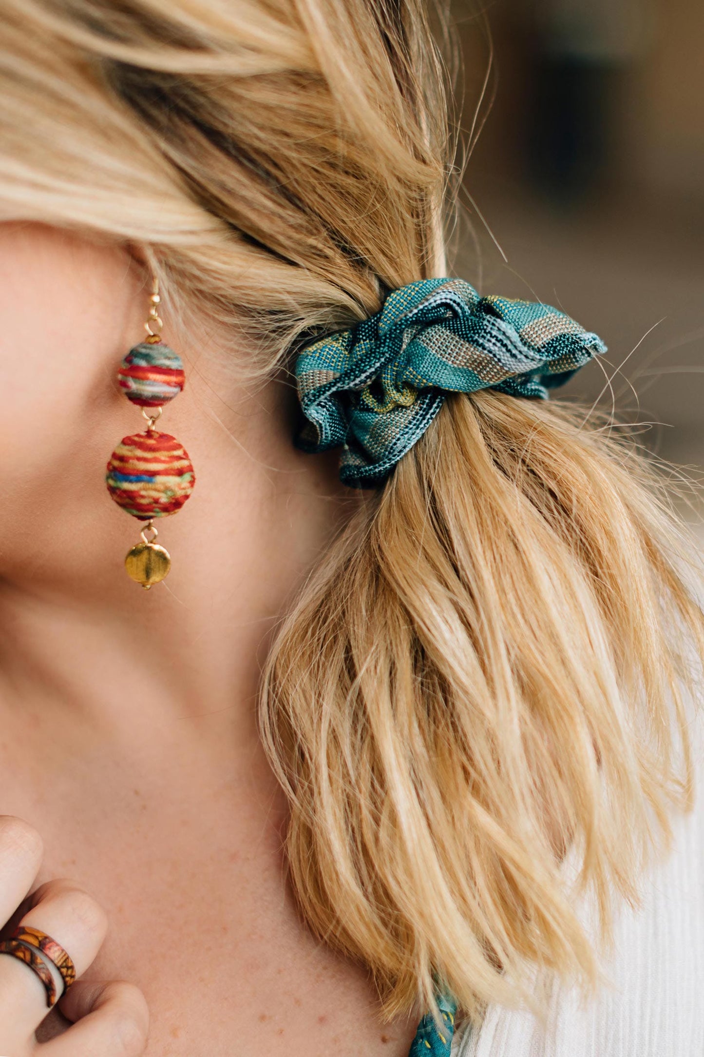 Scrunchie TAKE ON YOUR NEXT ADVENTURE M/5 greens