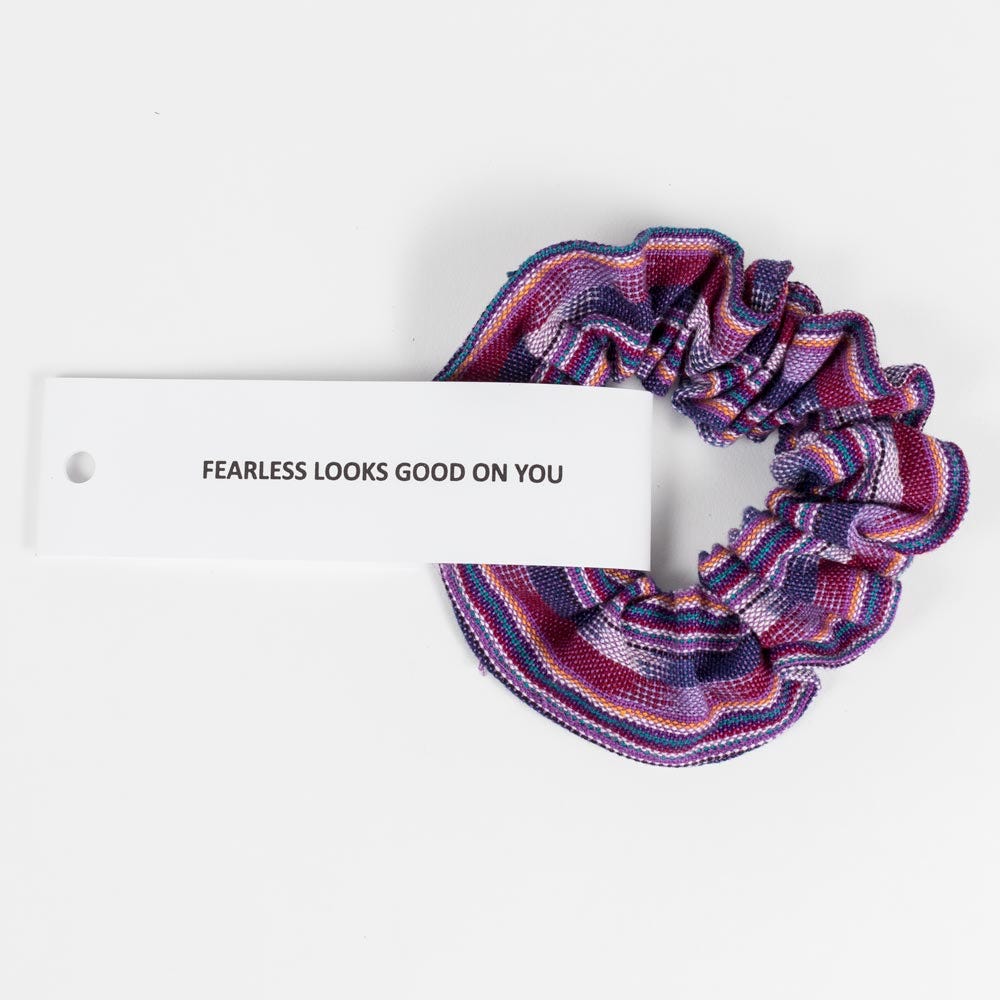 Scrunchie FEARLESS LOOKS GOOD ON YOU M/5 purples