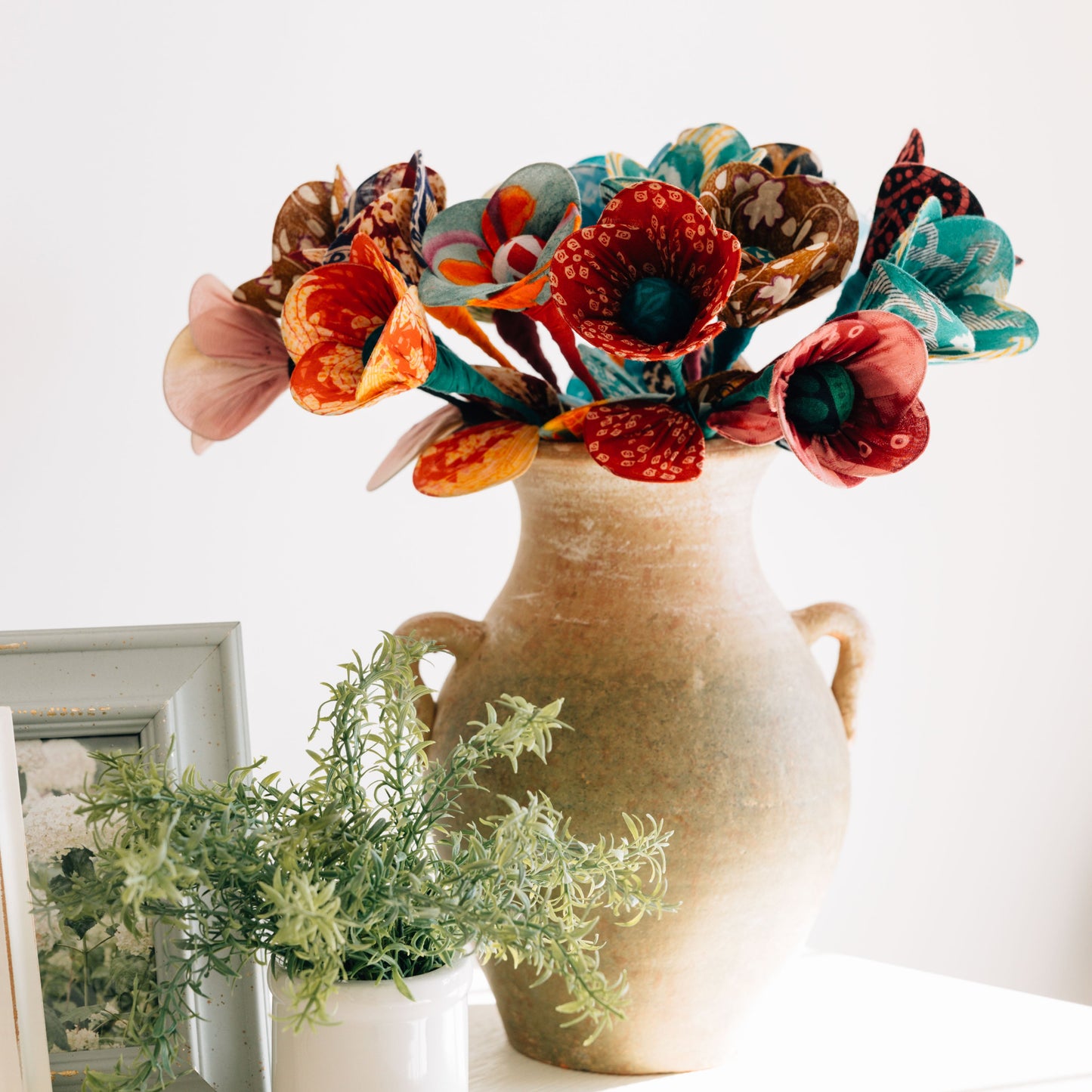 Flower M/5 recyc sari/wire asst