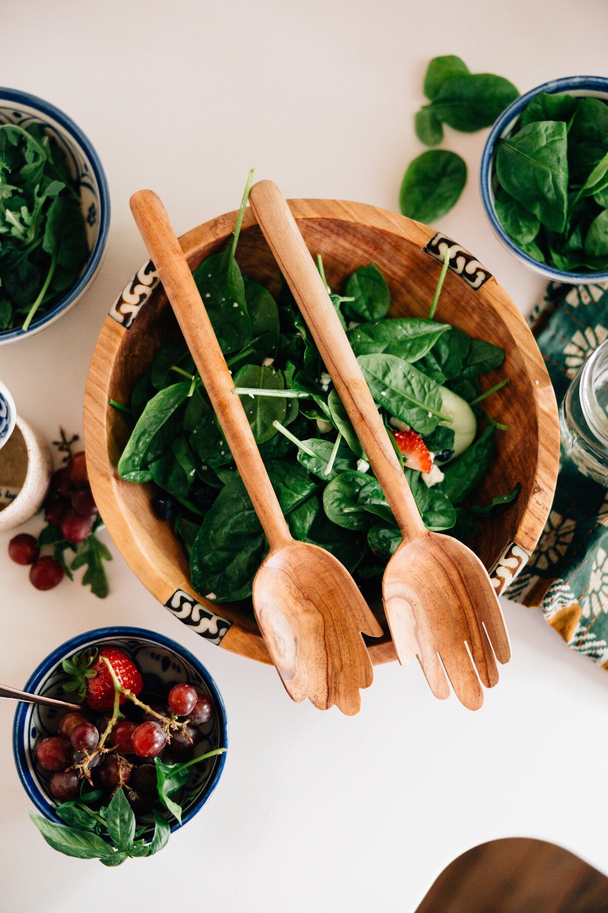 Salad servers good hands s/2 neem wood 13L natural