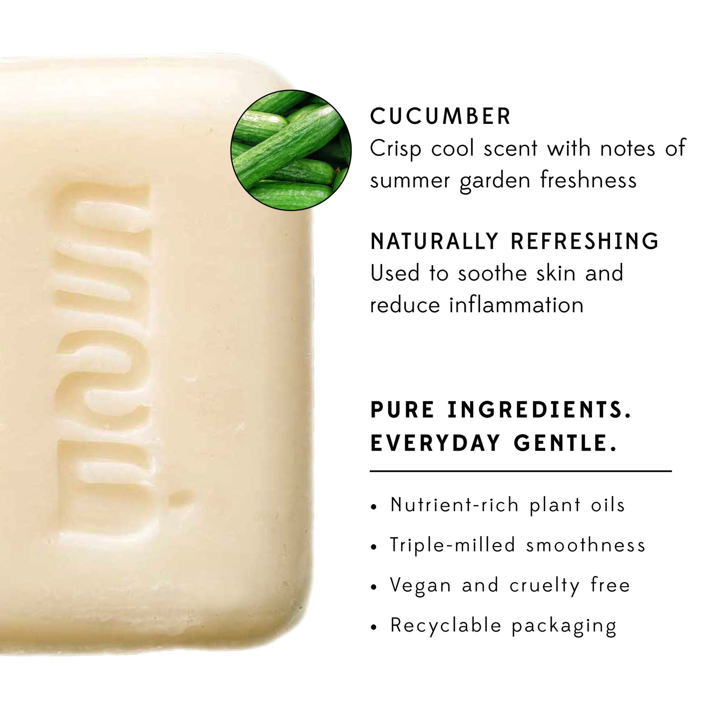 Soap cucumber M/5 3.2 oz cream/green