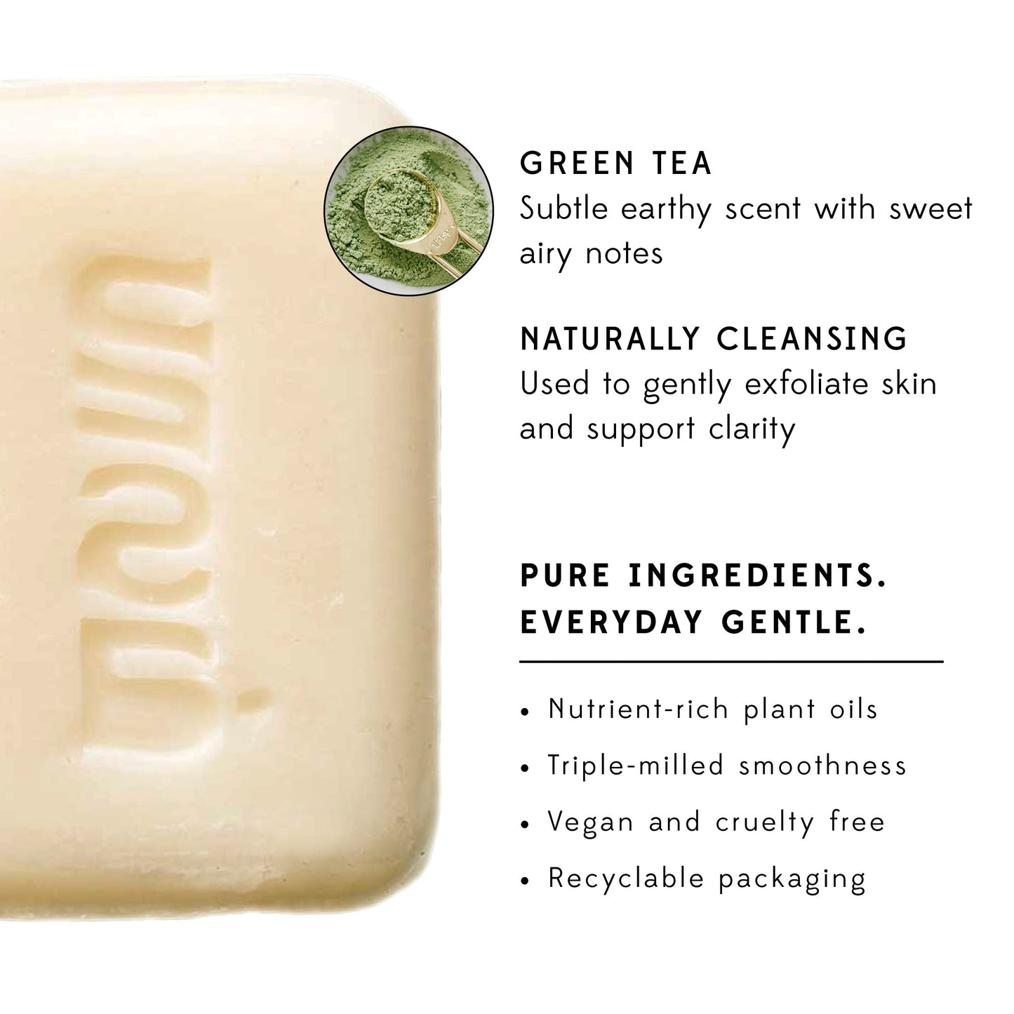 Soap green tea M/5 cream/olive