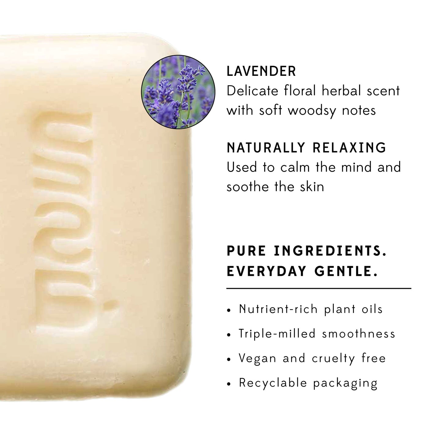 Soap lavender M/5  3.2 oz prpl