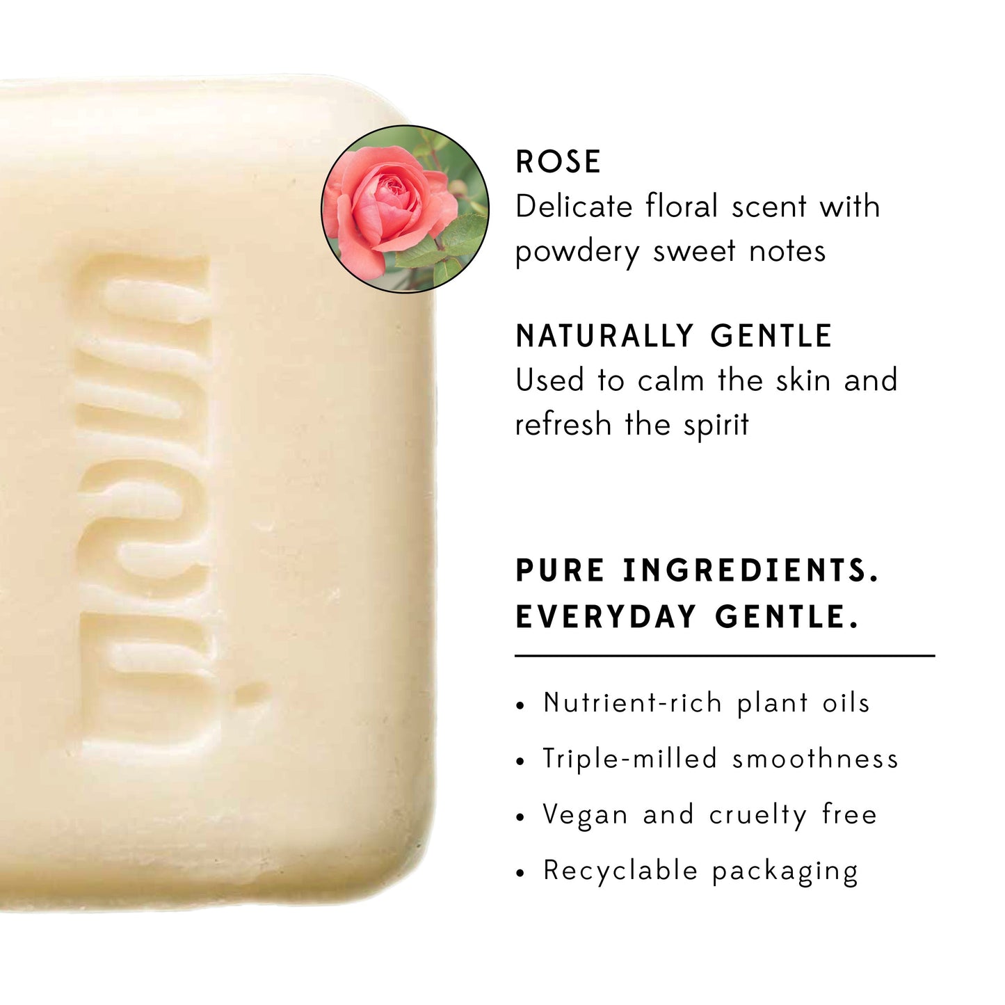 Soap rose M/5 3x2x1