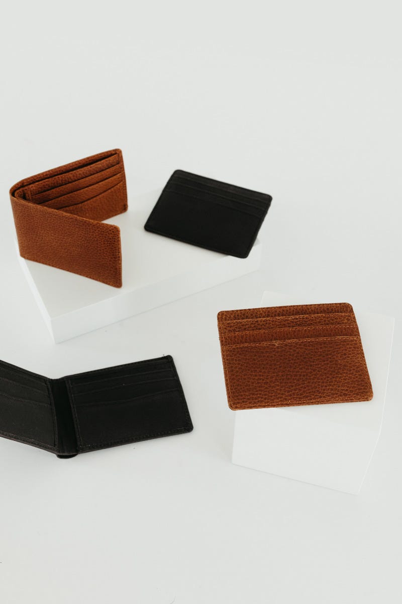 Cardholder smooth eco leather 4Wx3.25H black